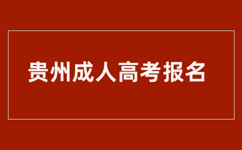 贵州成人高考考试招生报名入口