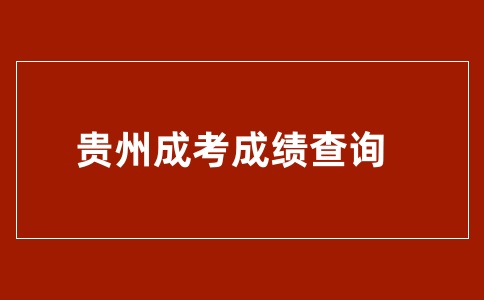 2024年贵州成人高考成绩查询什么时候？